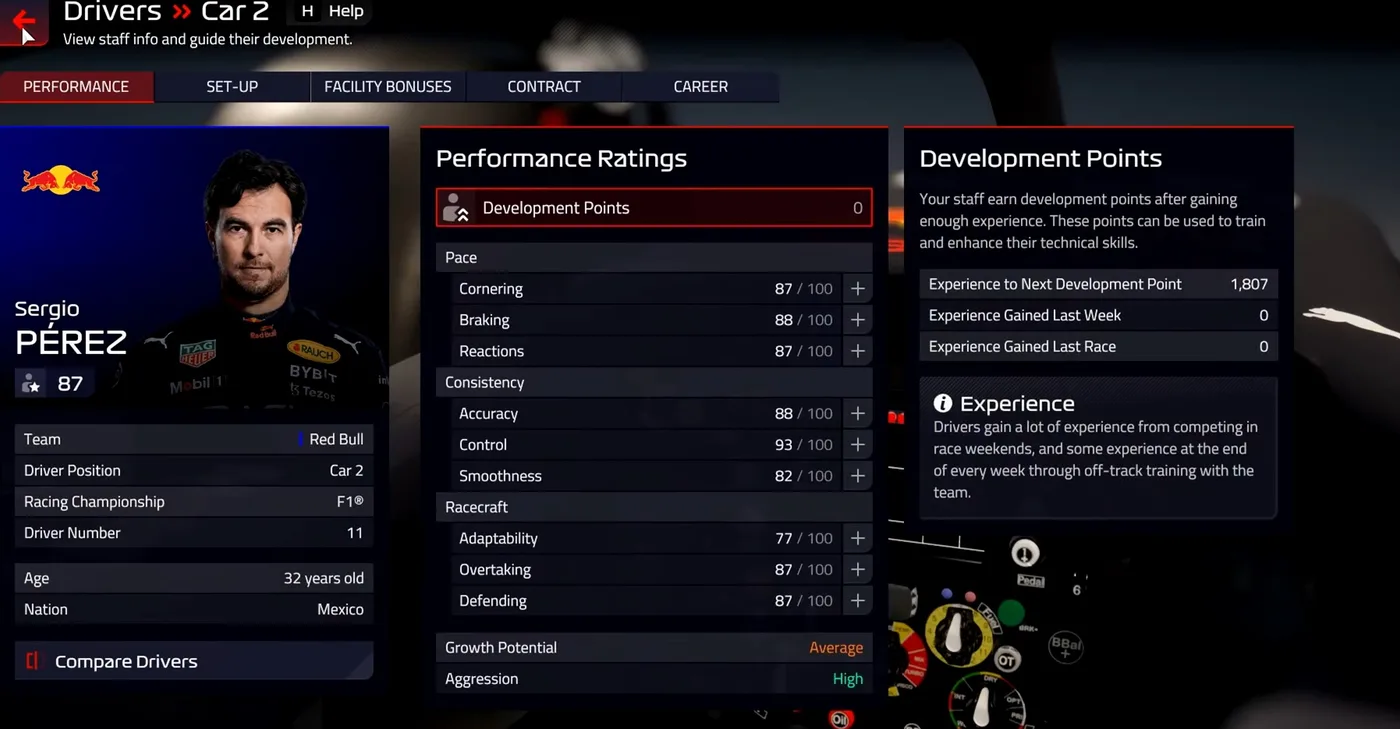 F1 Manager 22 Perez